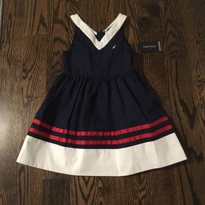NWT Little Girls’ Nautica Sailor Dress Sz 4